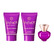 Versace Dylan Purple Набор (парфюмерная вода 5 мл + гель для душа 25 мл + лосьон для тела 25 мл) для женщин
