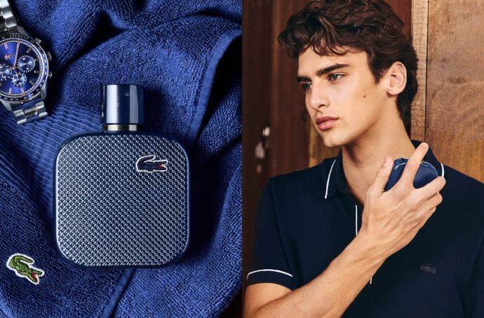 Lacoste L 12 12 Bleu: лаванда с кубиками льда