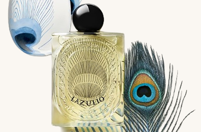 Diptyque Lazulio распушил павлиний хвост