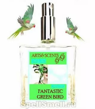 Arts and Scents Fantastic Green Bird