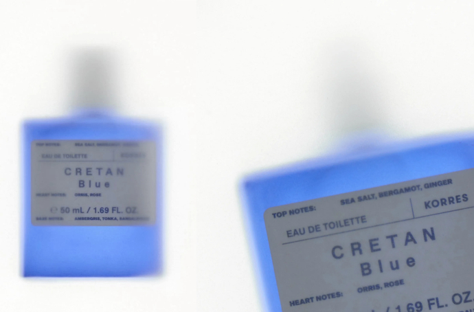 Korres Cretan Blue: лепестки ириса в соленой воде