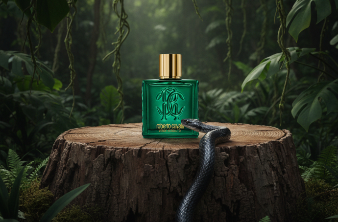 Roberto Cavalli Uomo Verde Assoluto: букет цветов для мужчин