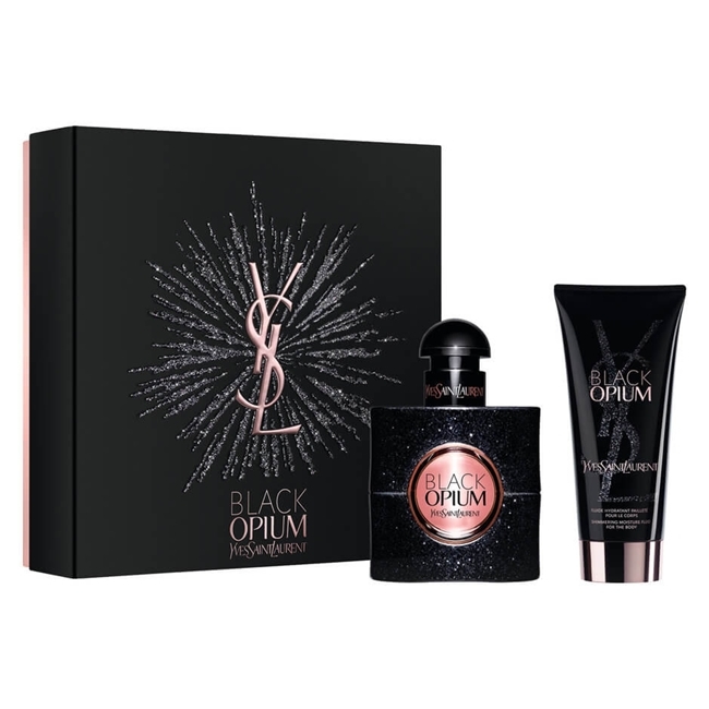 Набор (парфюмерная вода 30 мл + лосьон для тела 50 мл) Yves Saint Laurent Black Opium