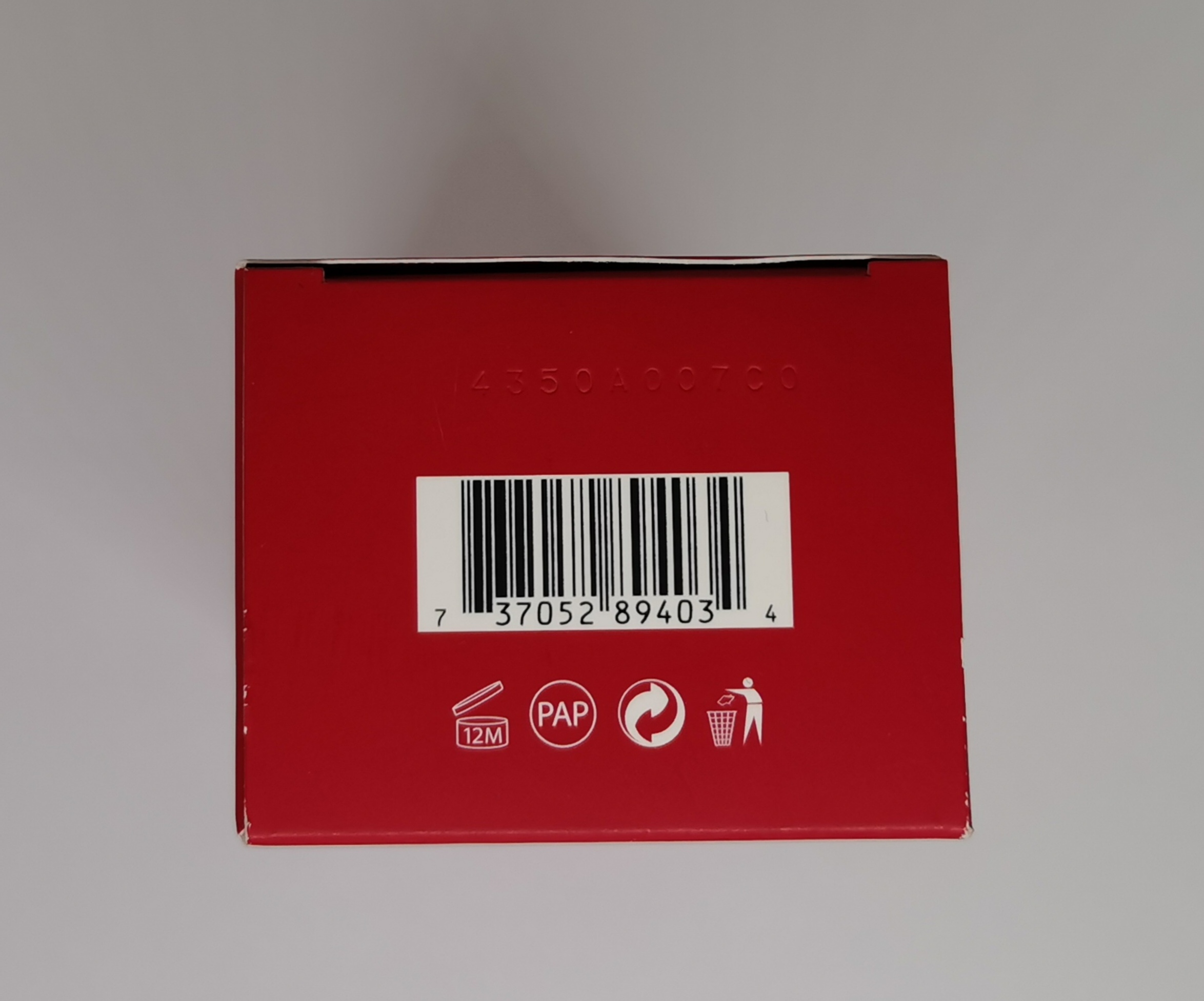 Лосьон для тела 200&nbsp;мл - фото штрих-кода и батч-кода на коробке