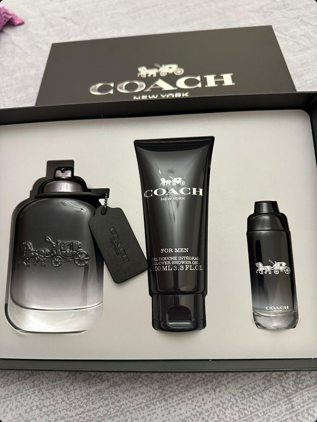 Coach Coach For Men Набор (туалетная вода 100 мл + туалетная вода 15 мл + гель для душа 100 мл) для мужчин