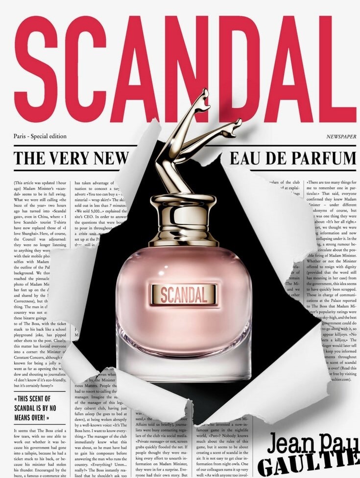 Линейка ароматов Scandal от Jean Paul Gaultier