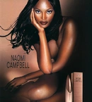 Рекламный постер женских духов Naomi Campbell