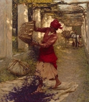 Картина Генри Герберта Ла Танге «Фиалки для духов»