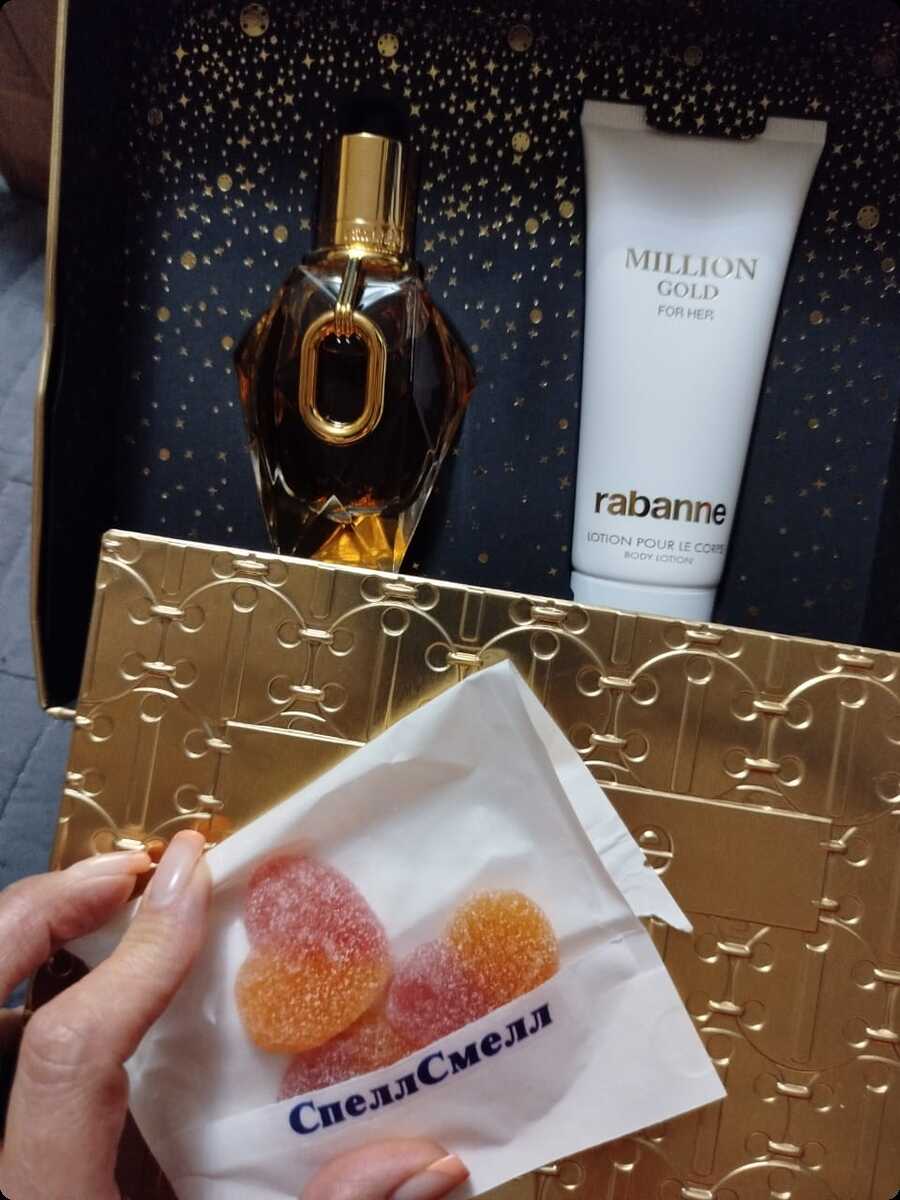Paco Rabanne Million Gold For Her Набор (парфюмерная вода (уценка) 50 мл + лосьон для тела (уценка) 100 мл) для женщин