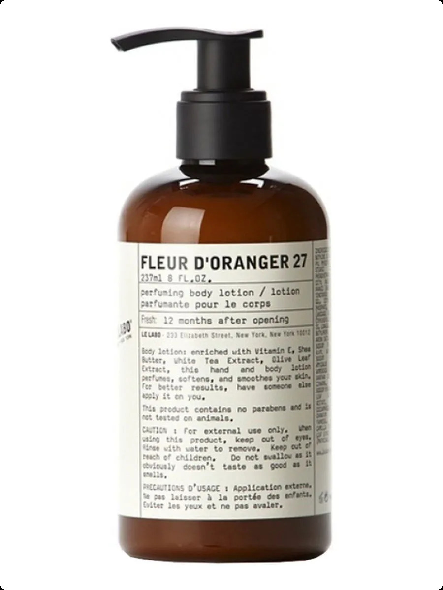 Le Labo Fleur d Oranger 27 Лосьон для тела 237 мл для женщин и мужчин