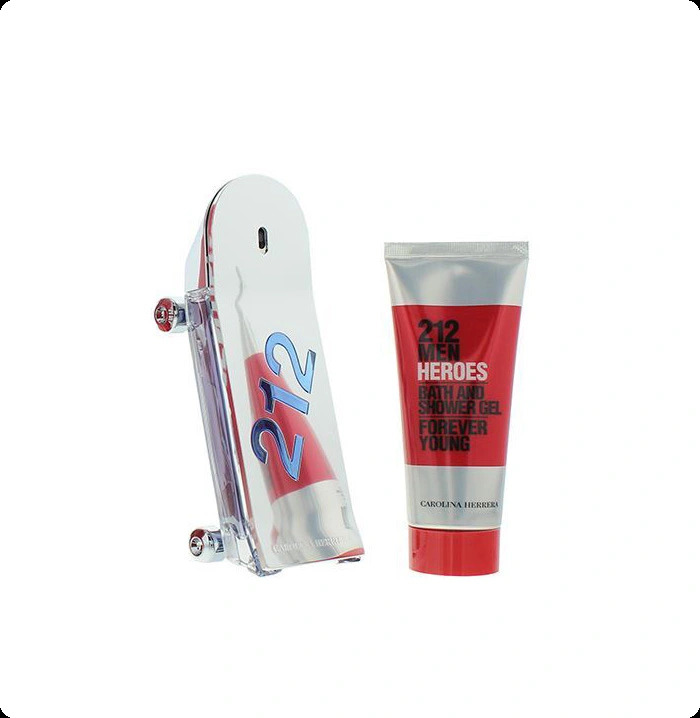 Carolina Herrera 212 Men Heroes Набор (туалетная вода 90 мл + гель для душа 100 мл) для мужчин