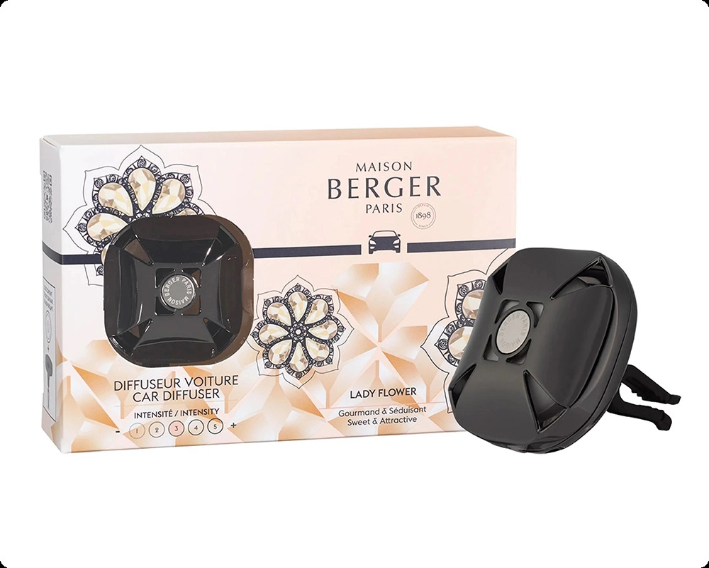 Maison Berger Lady Flower Аромадиффузор для авто 17 мл для женщин и мужчин