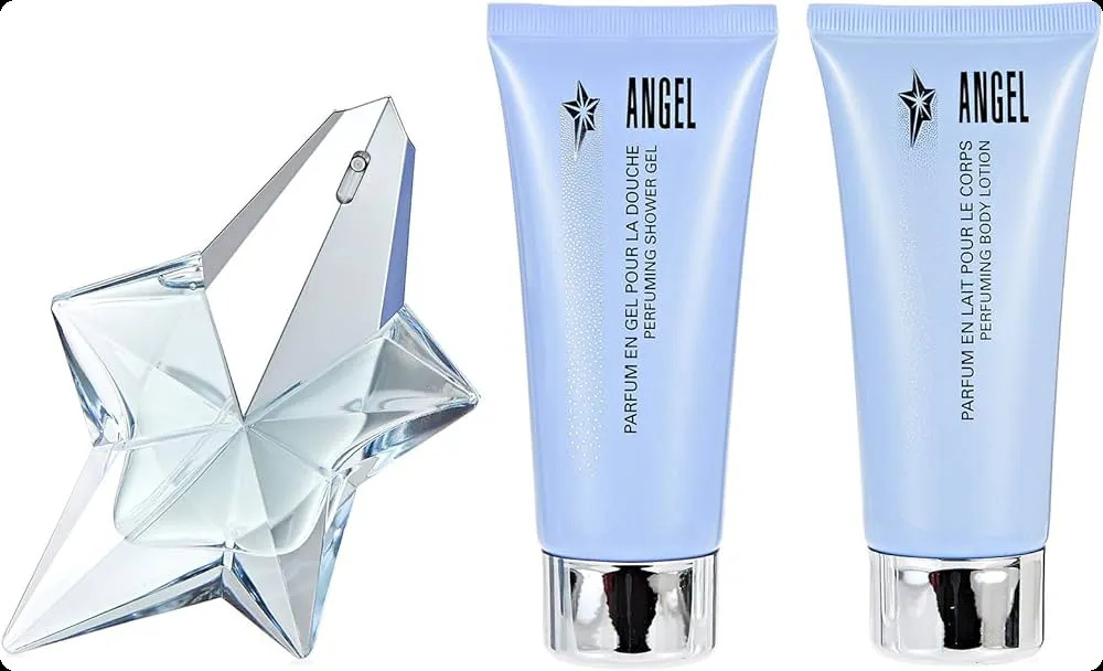 Thierry Mugler Angel Набор (парфюмерная вода 50 мл + гель для душа 100 мл + лосьон для тела 100 мл) для женщин