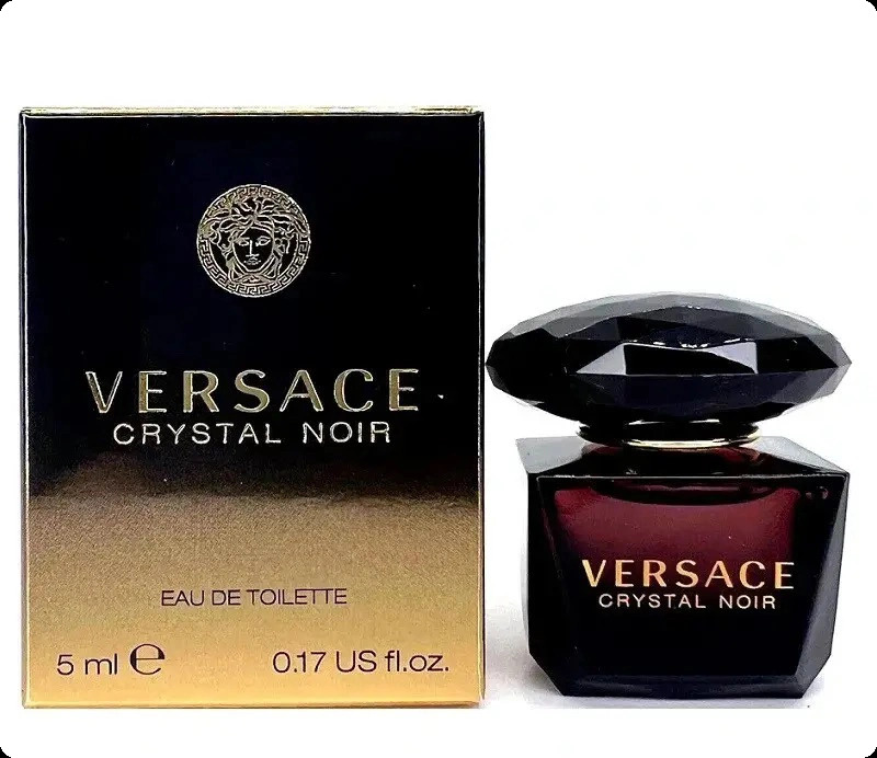 Миниатюра Versace Crystal Noir Eau de Toilette Туалетная вода 5 мл - пробник духов
