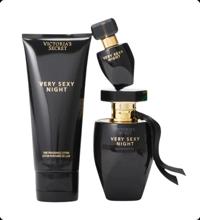 Victoria`s Secret Very Sexy Night Набор (парфюмерная вода 50 мл + парфюмерная вода 7.5 мл + лосьон для тела 100 мл) для женщин