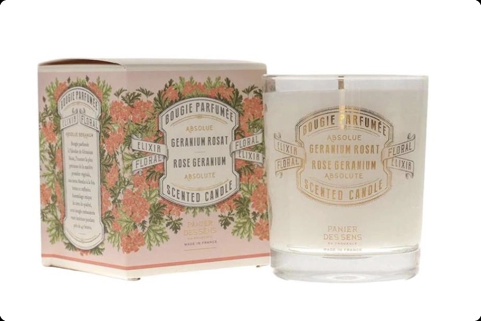 Panier des Sens Rose Geranium Absolute Свеча 180 гр для женщин