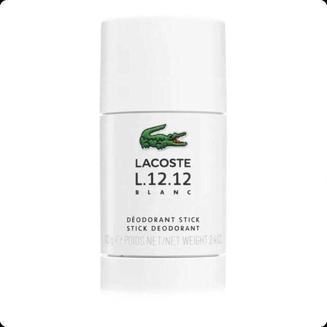 Lacoste Eau de Lacoste L 12 12 Blanc Pure Дезодорант-стик 75 гр для мужчин