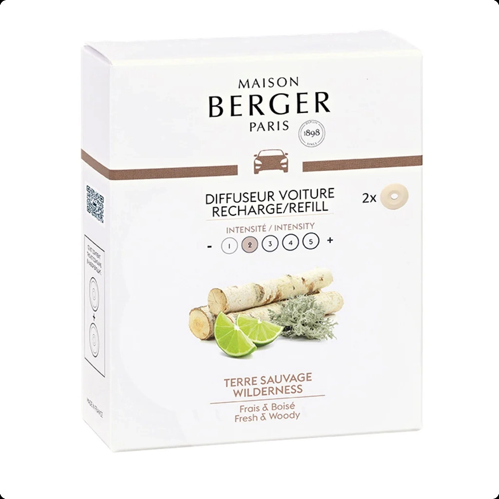 Maison Berger Wilderness Набор (аромадиффузор для авто 17 мл x 2 шт.) для женщин и мужчин