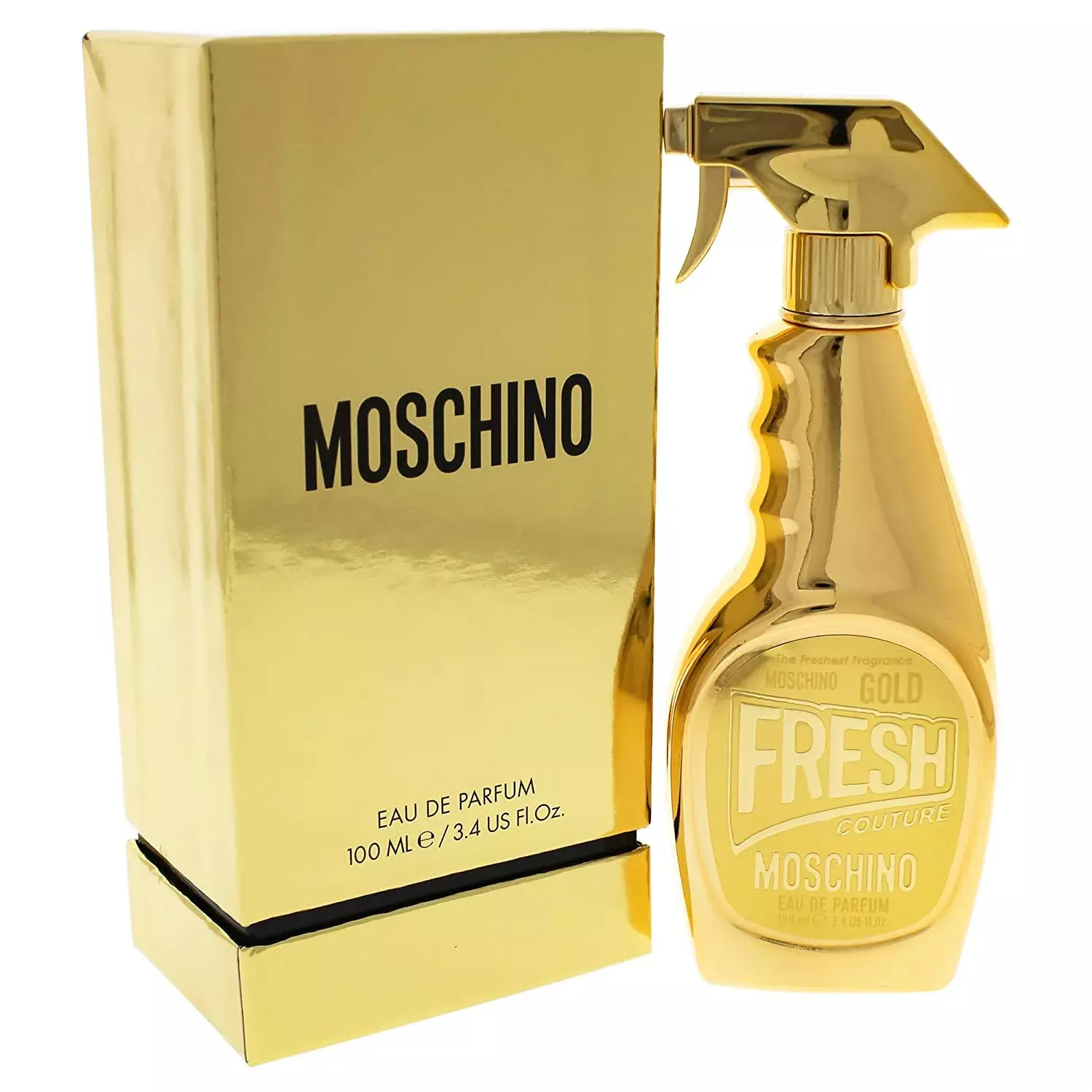 Духи москино отзывы. Moschino Gold Fresh Couture. Moschino Fresh Gold EDP 100ml. Moschino Fresh Gold 100 мл. Moschino 30 ml.