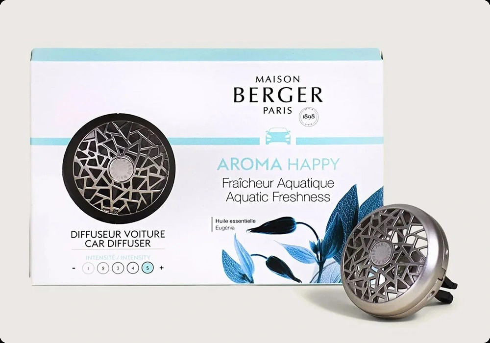 Maison Berger Aroma Happy Aquatic Freshness Аромадиффузор для авто 17 мл для женщин и мужчин