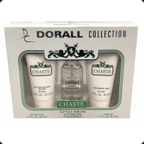 Dorall Collection Chaste Набор (туалетная вода 15 мл + гель для душа 50 мл + бальзам после бритья 50 мл) для мужчин