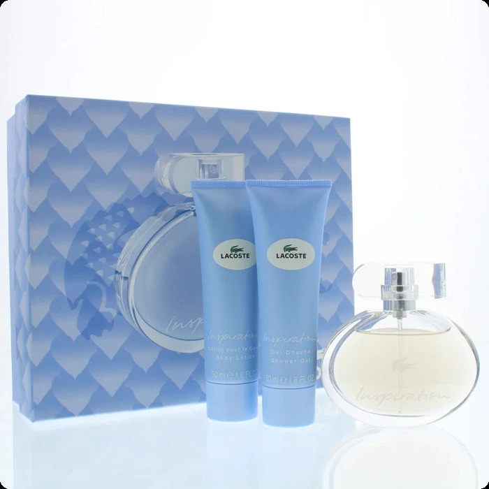 Lacoste Inspiration Набор (парфюмерная вода 50 мл + гель для душа 50 мл + лосьон для тела 50 мл) для женщин