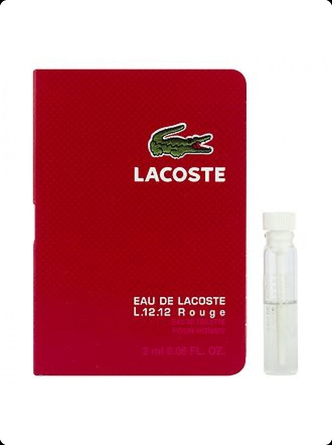 Миниатюра Lacoste Eau de Lacoste L 12 12 Red Rouge Туалетная вода 2 мл - пробник духов