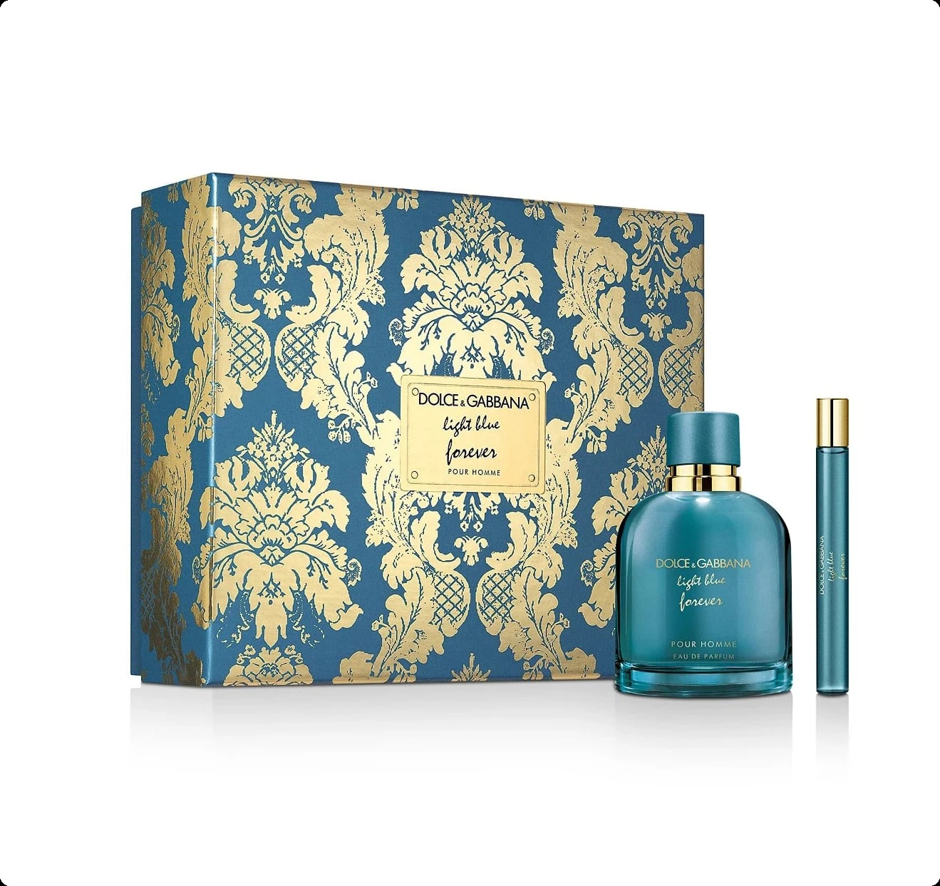 Dolce & Gabbana Light Blue Forever Pour Homme Набор (парфюмерная вода 100 мл + парфюмерная вода 10 мл) для мужчин