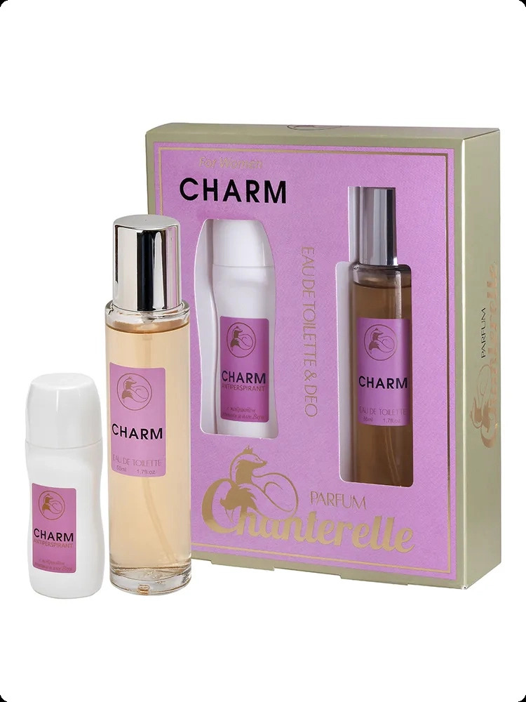 Paris Line Parfums Chanterelle Charm Intense Набор (туалетная вода 55 мл + дезодорант-стик 40 гр) для женщин