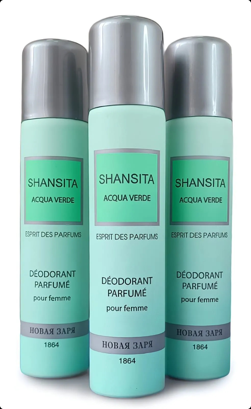 Nouvelle Etoile Shansita Acqua Verde Набор (дезодорант-спрей 75 мл x 3 шт.) для женщин