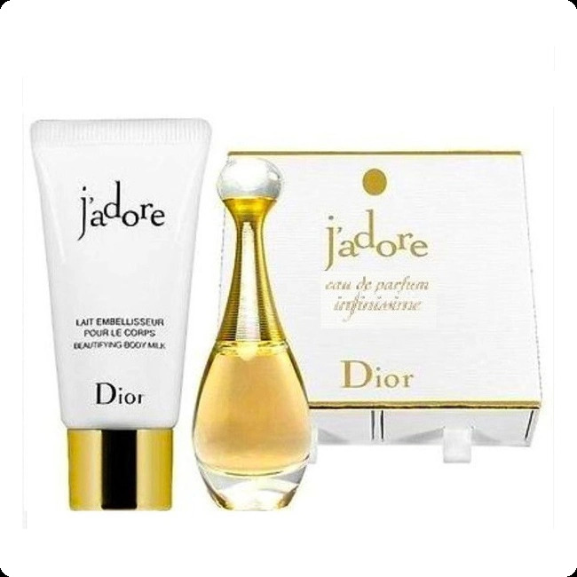 Christian Dior J Adore Infinissime Набор (парфюмерная вода 5 мл + молочко для тела 20 мл) для женщин