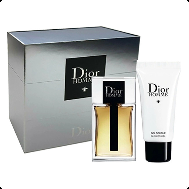Christian Dior Dior Homme 2020 Набор (туалетная вода 10 мл + гель для душа 20 мл) для мужчин