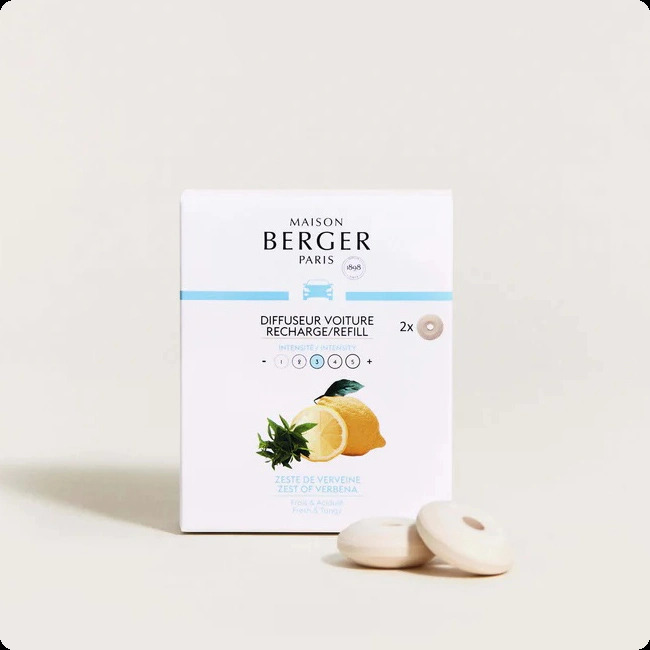 Maison Berger Zest of Verbena Набор (аромадиффузор для авто 17 мл x 2 шт.) для женщин и мужчин