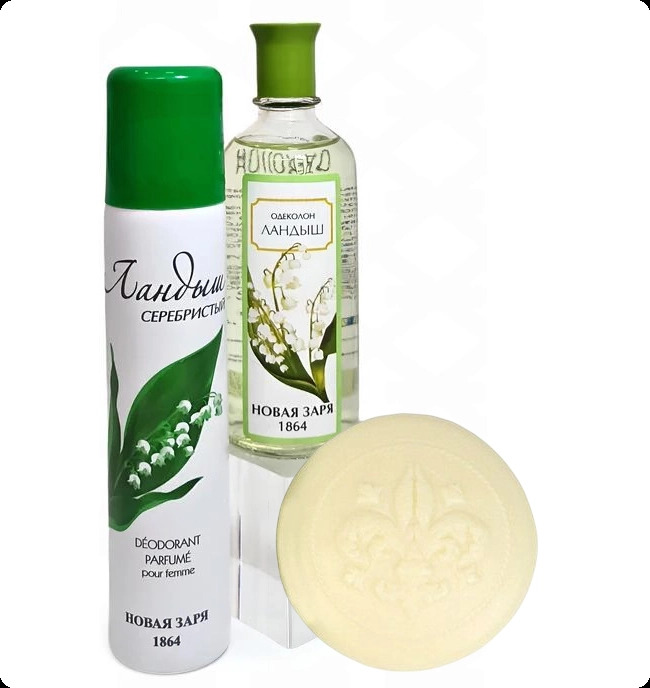 Nouvelle Etoile Ландыш Набор (одеколон 100 мл + дезодорант-спрей 75 мл + мыло 50 гр) для мужчин