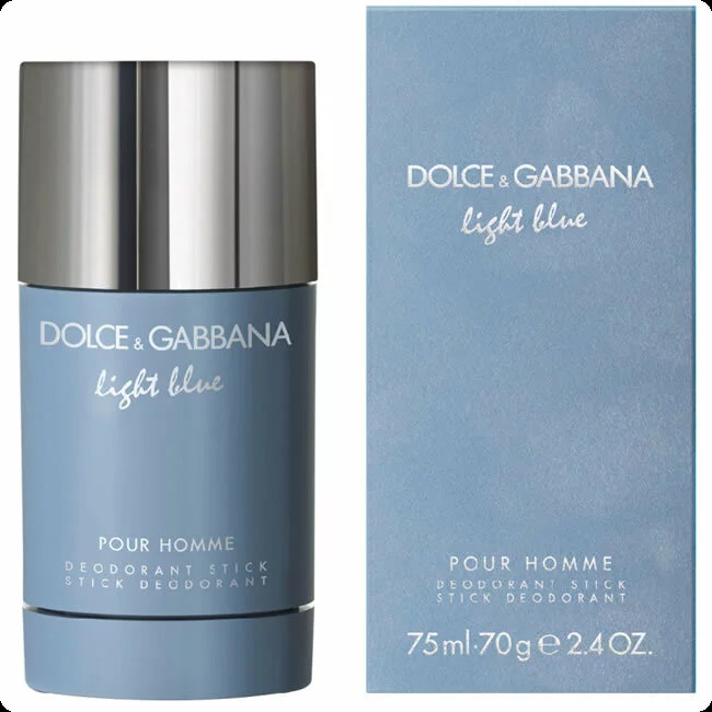 Dolce & Gabbana Light Blue Pour Homme Дезодорант-стик 75 гр для мужчин