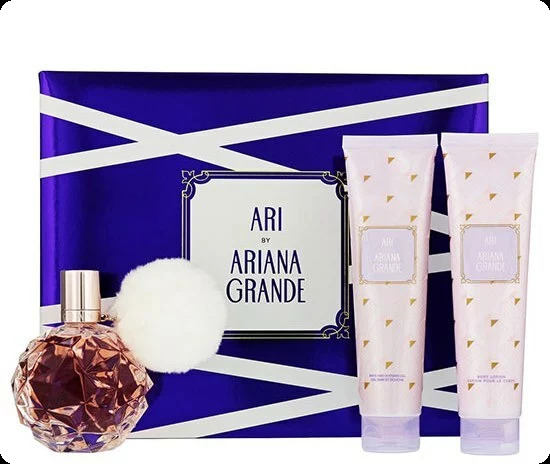 Ariana Grande Ari Набор (парфюмерная вода 100 мл + гель для душа 100 мл + лосьон для тела 100 мл) для женщин