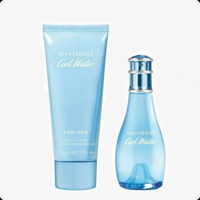 Davidoff Cool Water Набор (туалетная вода 30 мл + лосьон для тела 75 мл) для женщин