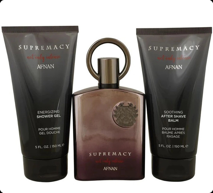 Afnan Supremacy Not Only Intense Набор (духи 100 мл + гель для душа 150 мл + бальзам после бритья 150 мл) для мужчин