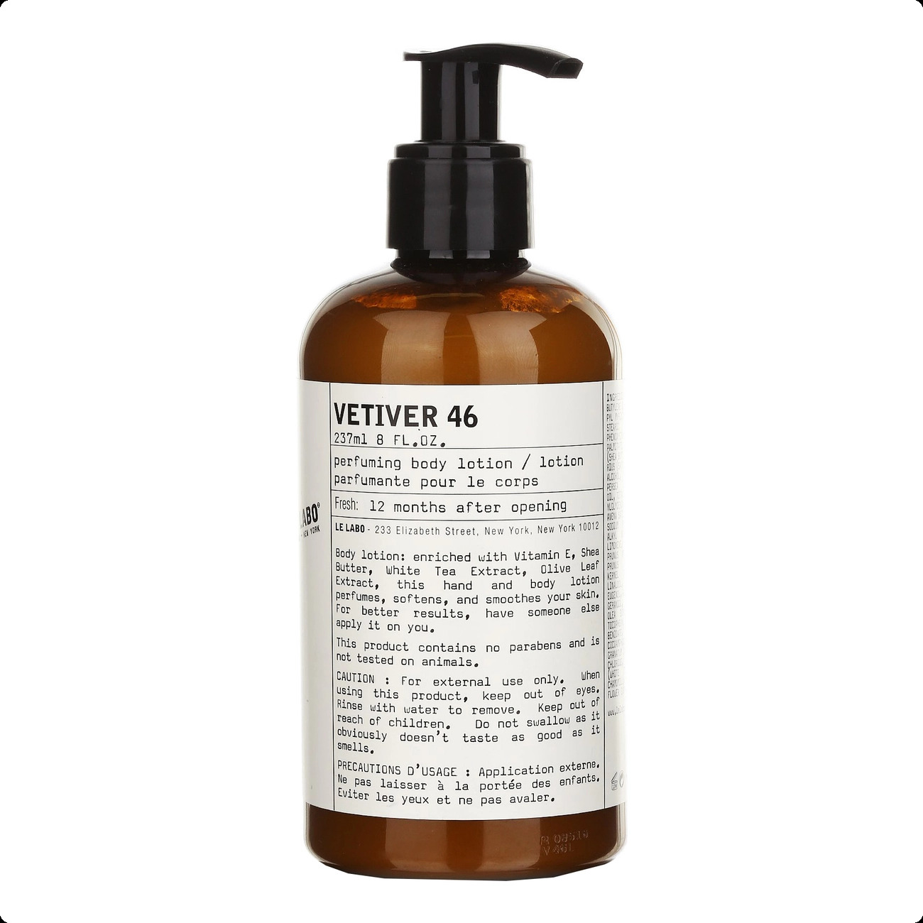Le Labo Vetiver 46 Лосьон для тела 237 мл для женщин и мужчин