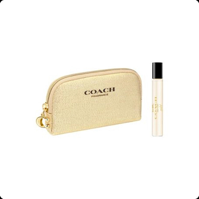 Coach Gold Набор (парфюмерная вода 7.5 мл + косметичка) для женщин