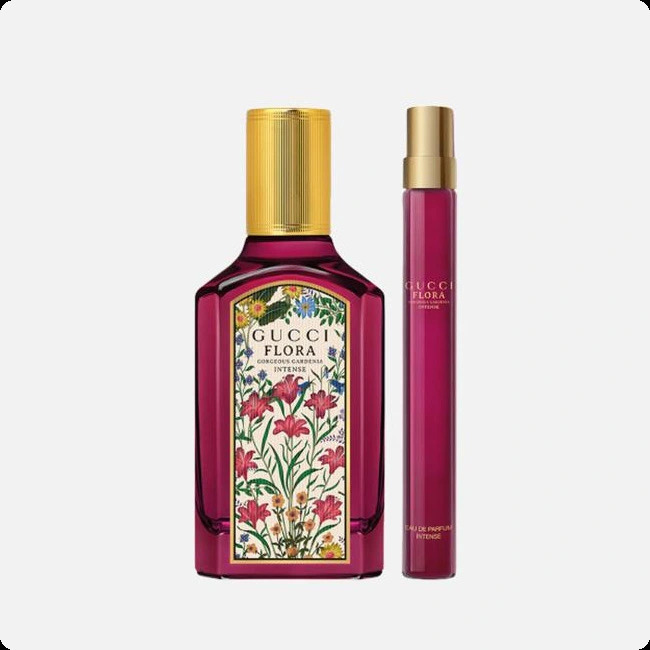 Gucci Flora Gorgeous Gardenia Intense Набор (парфюмерная вода 50 мл + парфюмерная вода 10 мл) для женщин