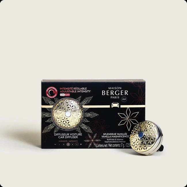 Maison Berger Vanilla Magnificence Аромадиффузор для авто 17 мл для женщин и мужчин