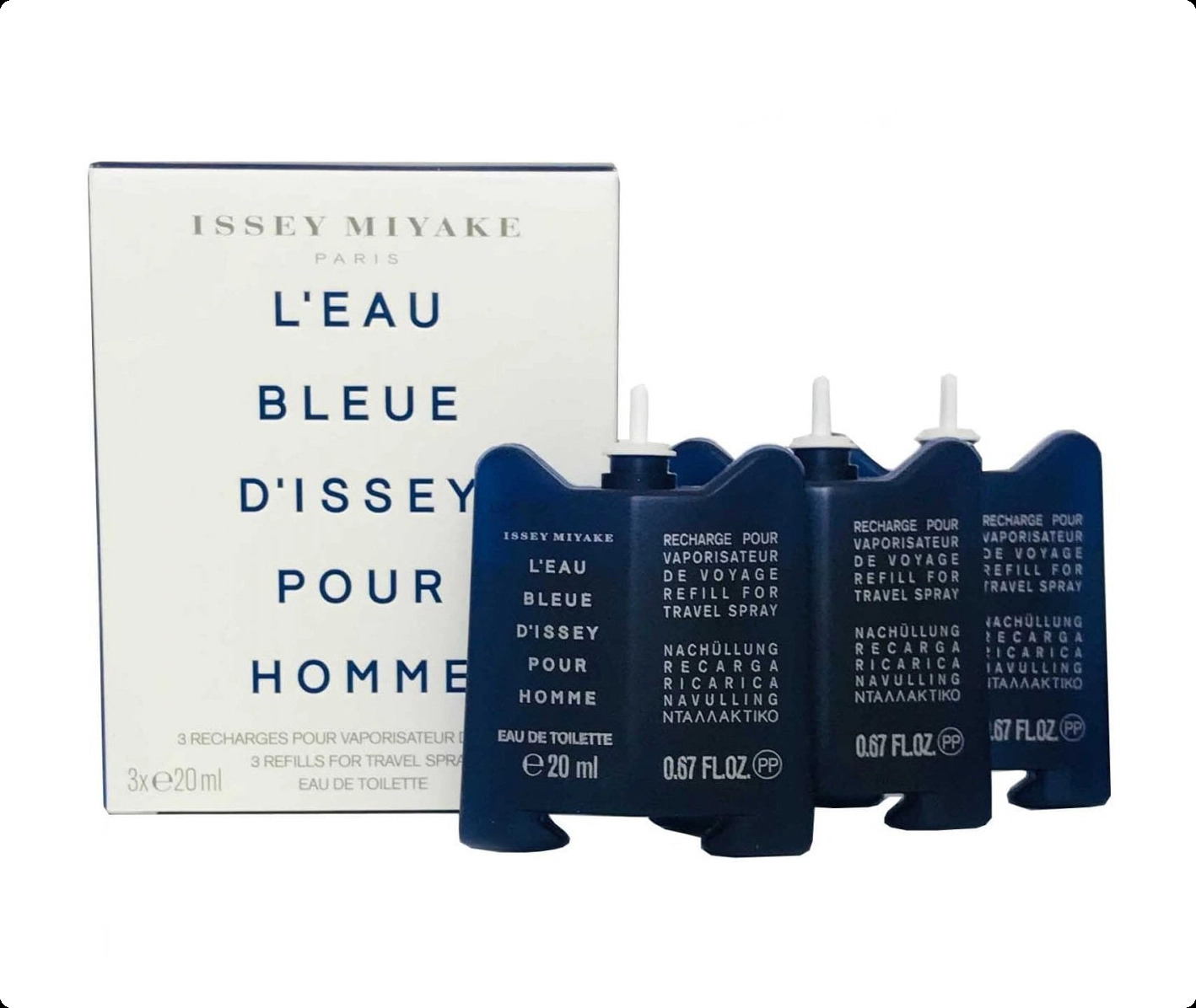 Issey Miyake L Eau Bleue D Issey Pour Homme Набор (туалетная вода 20 мл x 3 шт.) для мужчин