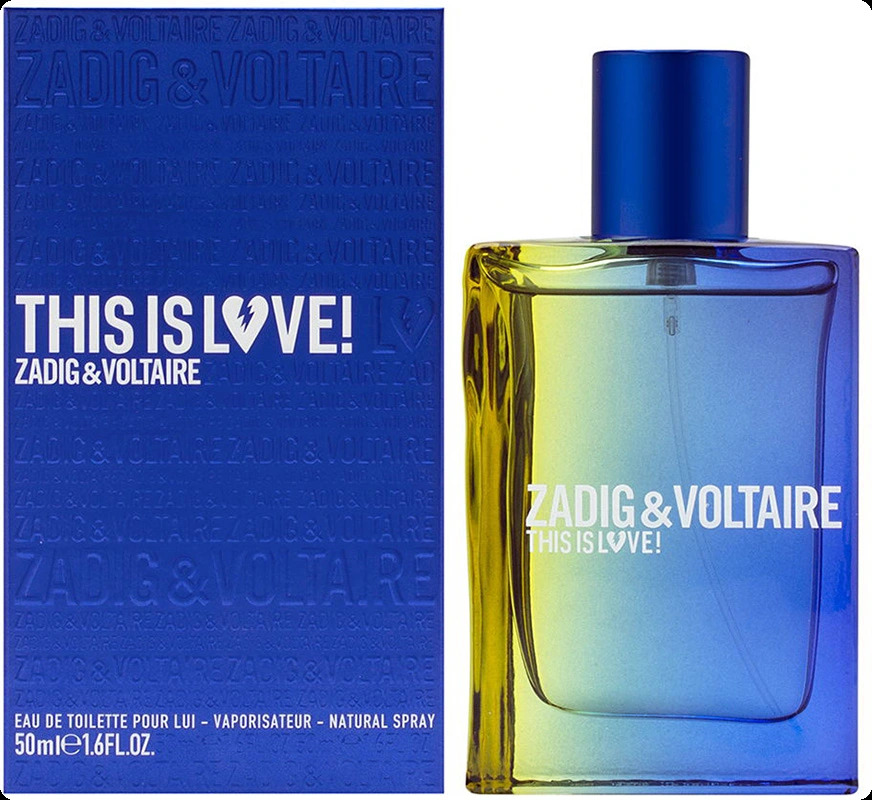 Zadig & Voltaire This Is Love For Him Туалетная вода 50 мл для мужчин
