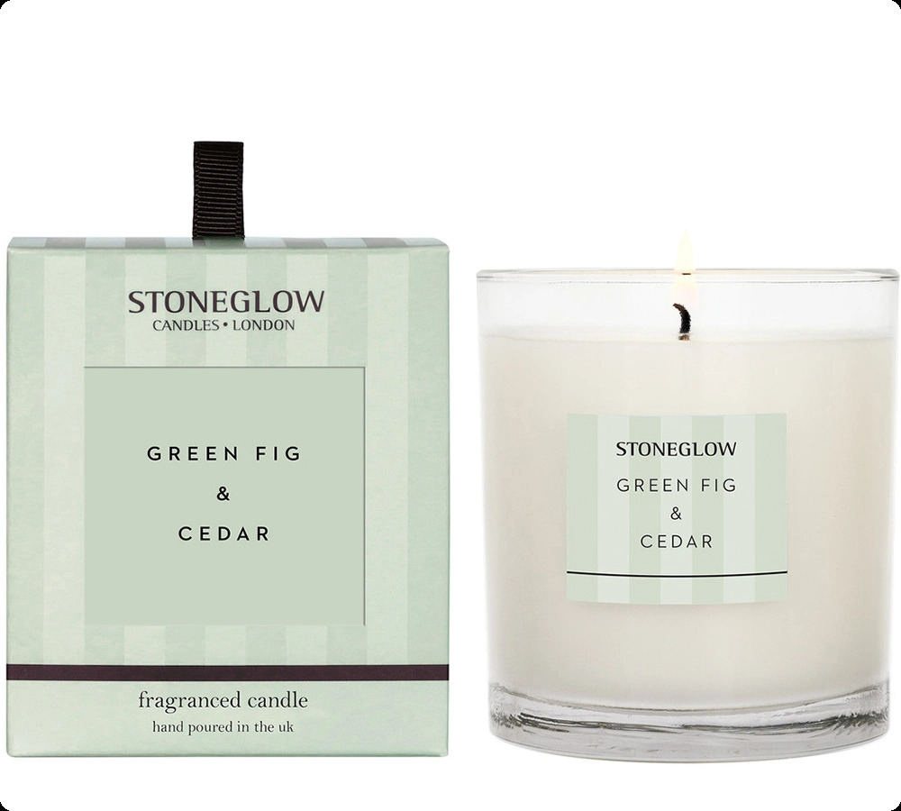 Stoneglow Green Fig and Cedar Свеча 180 гр для женщин и мужчин