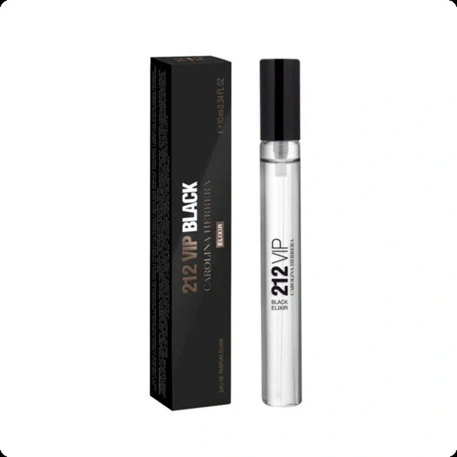 Миниатюра Carolina Herrera 212 VIP Black Elixir Парфюмерная вода 10 мл - пробник духов