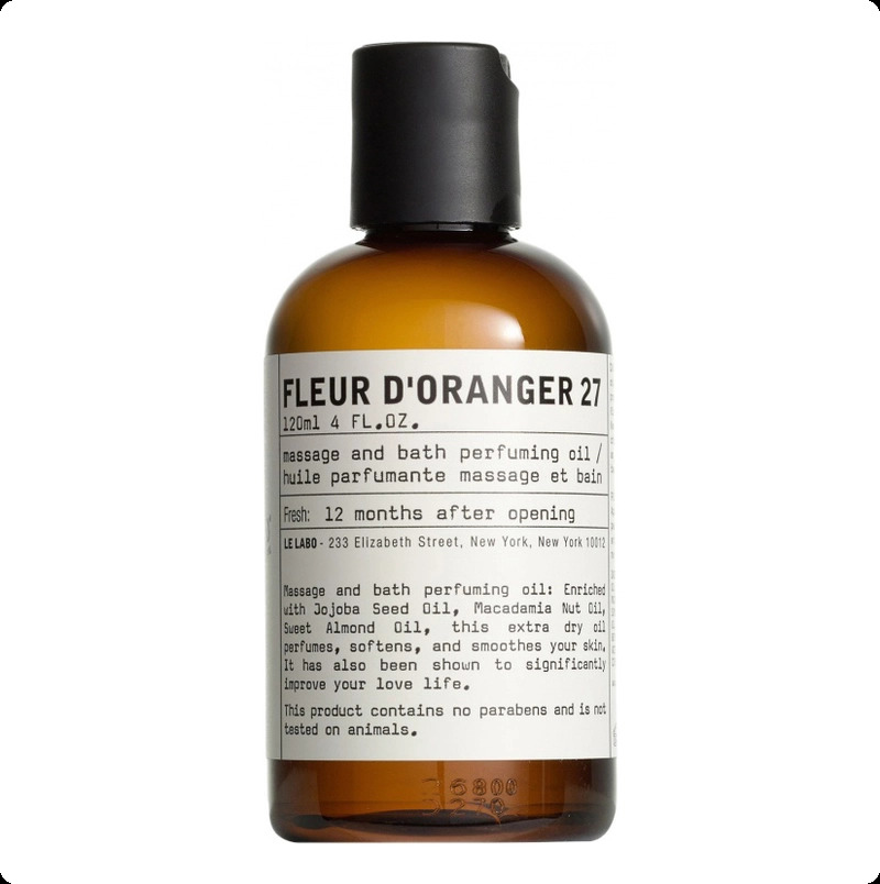 Le Labo Fleur d Oranger 27 Масло для тела 120 мл для женщин и мужчин