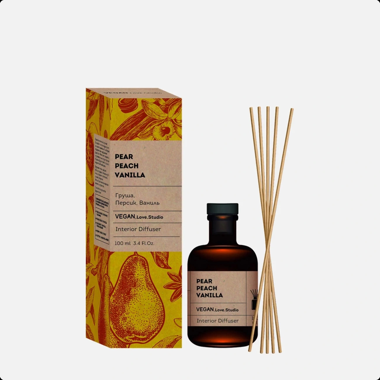 Дельта парфюм Груша персик ваниль для женщин и мужчин