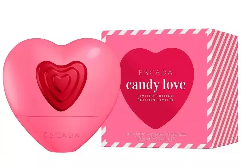 Сердце духов. Escada Candy Love. Духи Эскада Кэнди лав. Escada духи сердечко. Escada Candy Love 30.