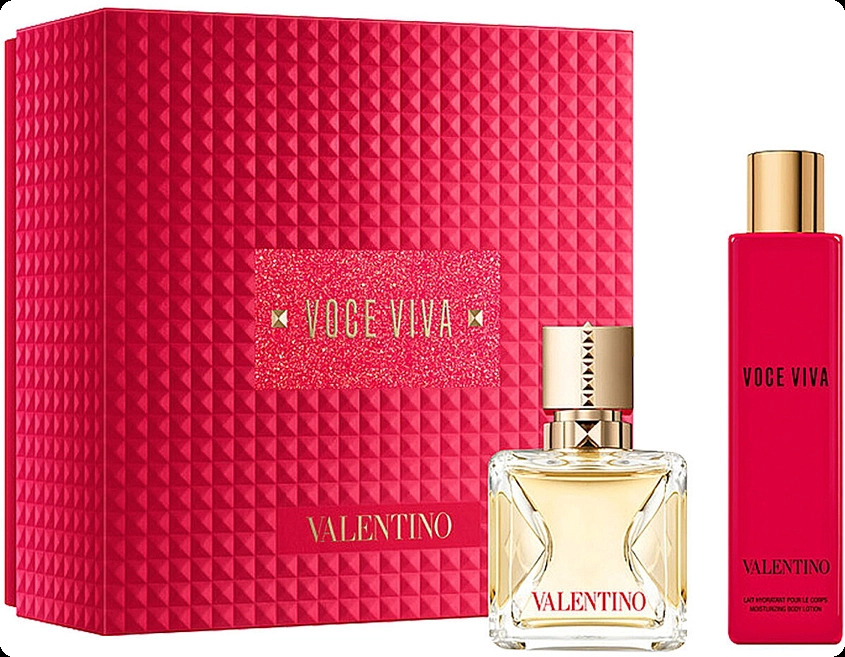 Valentino Voce Viva Набор (парфюмерная вода 50 мл + лосьон для тела 100 мл) для женщин